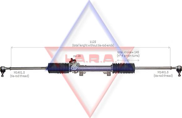 LA.R.A. 300005 - Crémaillière de direction cwaw.fr