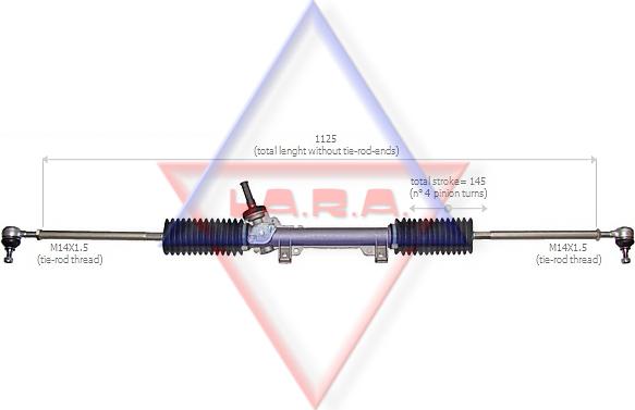 LA.R.A. 300015 - Crémaillière de direction cwaw.fr