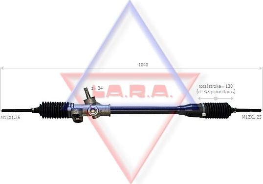 LA.R.A. 370008 - Crémaillière de direction cwaw.fr