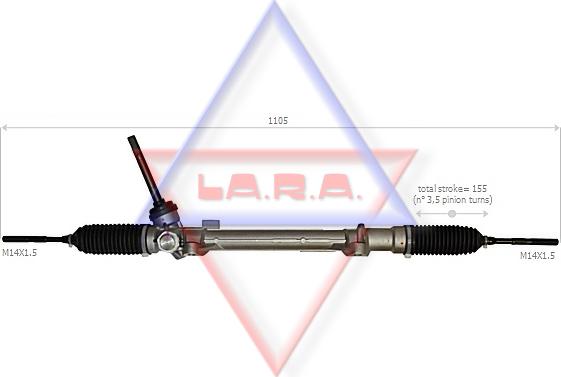 LA.R.A. 280007 - Crémaillière de direction cwaw.fr