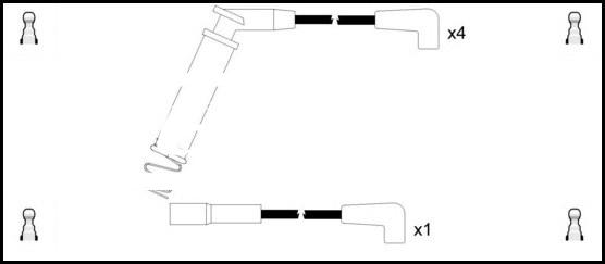 LEMARK HOES908 - Kit de câbles d'allumage cwaw.fr