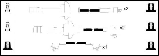 LEMARK HOES461 - Kit de câbles d'allumage cwaw.fr