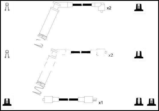 LEMARK HOES488 - Kit de câbles d'allumage cwaw.fr