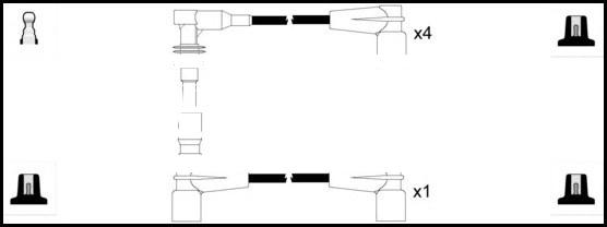 LEMARK HOES598 - Kit de câbles d'allumage cwaw.fr