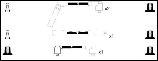 LEMARK HOES543 - Kit de câbles d'allumage cwaw.fr