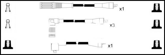 LEMARK HOES585 - Kit de câbles d'allumage cwaw.fr