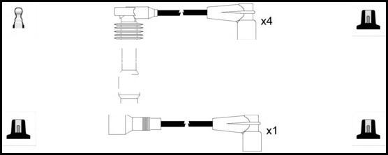 LEMARK HOES600 - Kit de câbles d'allumage cwaw.fr