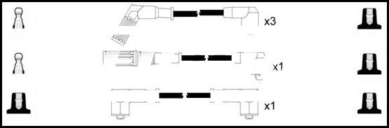 LEMARK HOES1159 - Kit de câbles d'allumage cwaw.fr