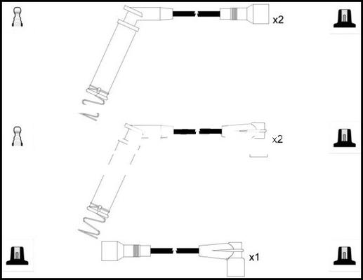 LEMARK HOES1233 - Kit de câbles d'allumage cwaw.fr