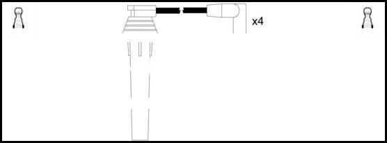 LEMARK HOES819 - Kit de câbles d'allumage cwaw.fr