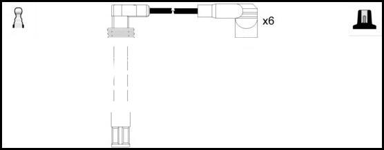 LEMARK HOES827 - Kit de câbles d'allumage cwaw.fr