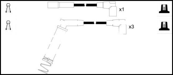 LEMARK HOES345 - Kit de câbles d'allumage cwaw.fr