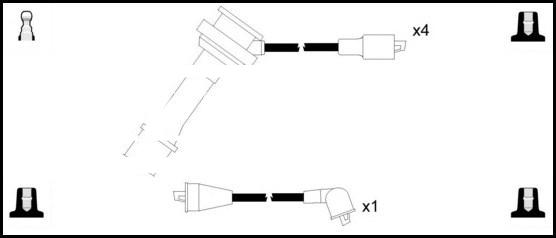 LEMARK HOES277 - Kit de câbles d'allumage cwaw.fr