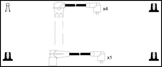 LEMARK HOES710 - Kit de câbles d'allumage cwaw.fr