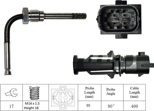 LEMARK LXT040 - Capteur, température des gaz cwaw.fr