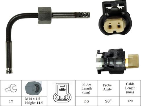 LEMARK LXT041 - Capteur, température des gaz cwaw.fr