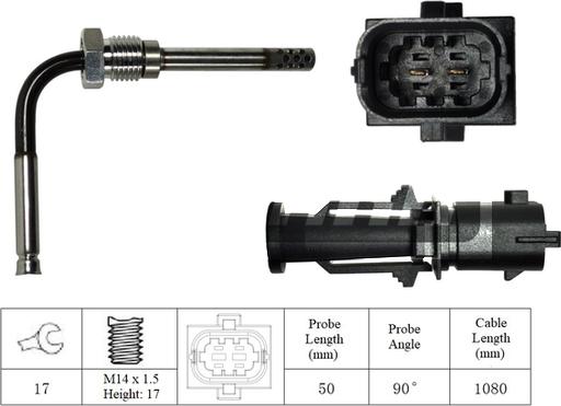 LEMARK LXT055 - Capteur, température des gaz cwaw.fr