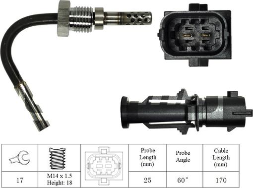 LEMARK LXT056 - Capteur, température des gaz cwaw.fr