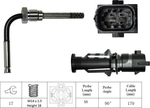 LEMARK LXT050 - Capteur, température des gaz cwaw.fr