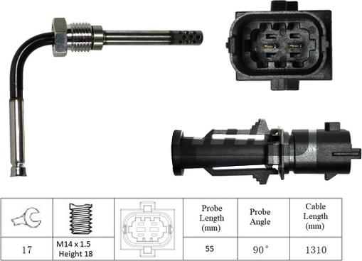 LEMARK LXT051 - Capteur, température des gaz cwaw.fr