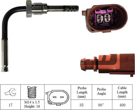 LEMARK LXT010 - Capteur, température des gaz cwaw.fr