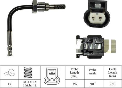 LEMARK LXT030 - Capteur, température des gaz cwaw.fr