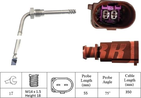 LEMARK LXT024 - Capteur, température des gaz cwaw.fr