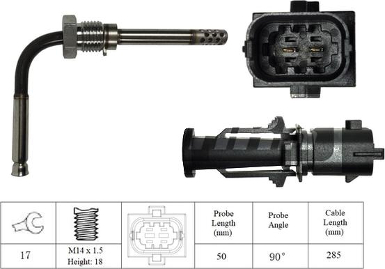 LEMARK LXT145 - Capteur, température des gaz cwaw.fr