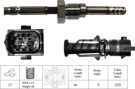 LEMARK LXT105 - Capteur, température des gaz cwaw.fr