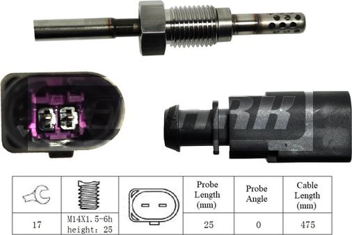 LEMARK LXT113 - Capteur, température des gaz cwaw.fr