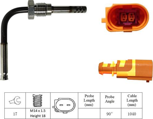 LEMARK LXT345 - Capteur, température des gaz cwaw.fr