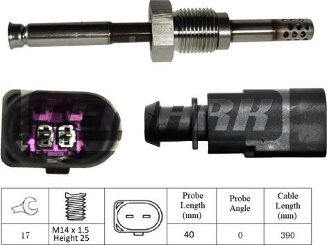 LEMARK LXT302 - Capteur, température des gaz cwaw.fr