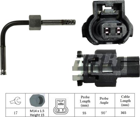 LEMARK LXT386 - Capteur, température des gaz cwaw.fr