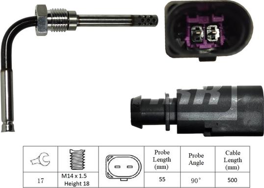 LEMARK LXT269 - Capteur, température des gaz cwaw.fr