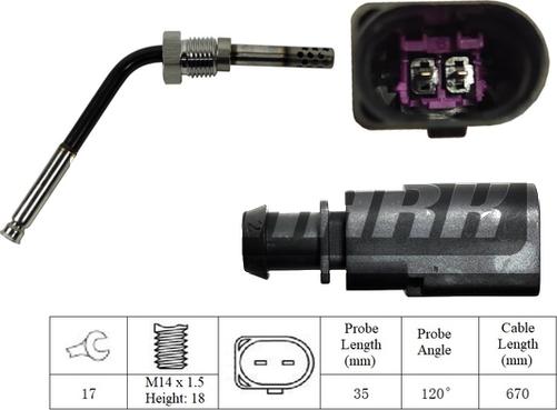 LEMARK LXT230 - Capteur, température des gaz cwaw.fr