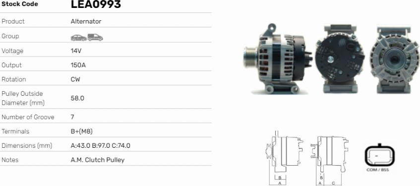 LE Part LEA0993 - Alternateur cwaw.fr