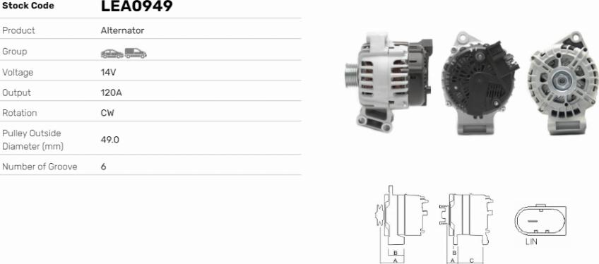 LE Part LEA0949 - Alternateur cwaw.fr