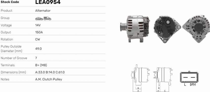 LE Part LEA0954 - Alternateur cwaw.fr