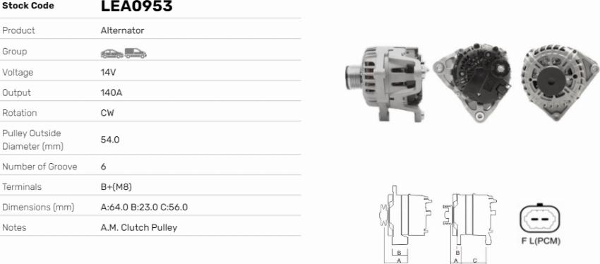 LE Part LEA0953 - Alternateur cwaw.fr
