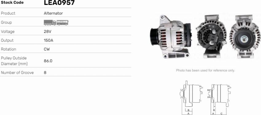 LE Part LEA0957 - Alternateur cwaw.fr