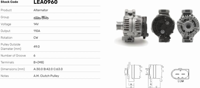 LE Part LEA0960 - Alternateur cwaw.fr