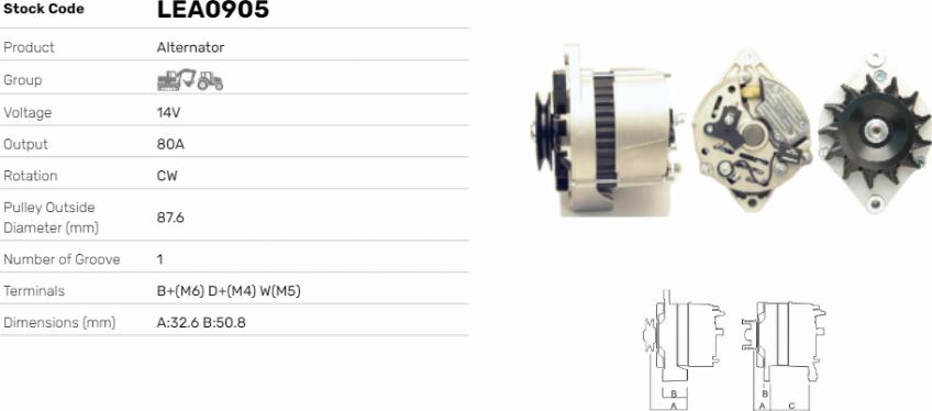 LE Part LEA0905 - Alternateur cwaw.fr