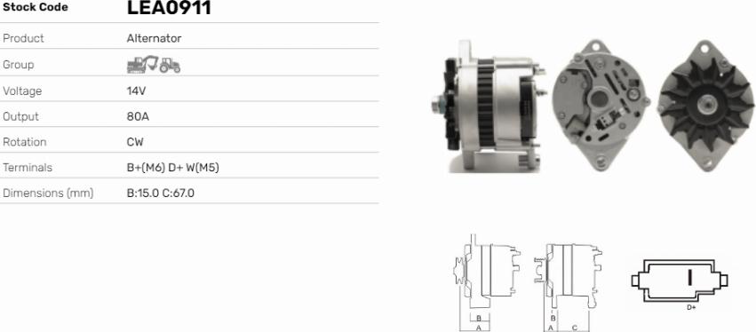 LE Part LEA0911 - Alternateur cwaw.fr