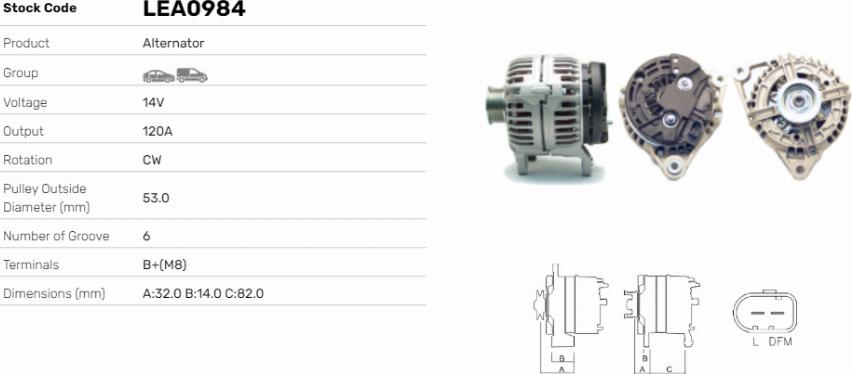 LE Part LEA0984 - Alternateur cwaw.fr