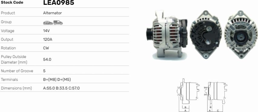 LE Part LEA0985 - Alternateur cwaw.fr