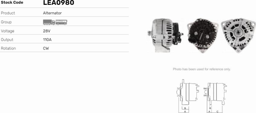 LE Part LEA0980 - Alternateur cwaw.fr