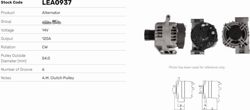 LE Part LEA0937 - Alternateur cwaw.fr