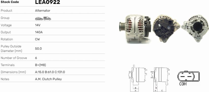 LE Part LEA0922 - Alternateur cwaw.fr