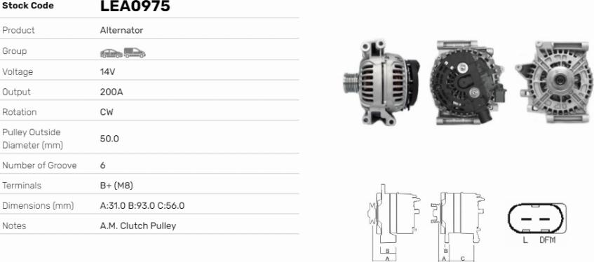 LE Part LEA0975 - Alternateur cwaw.fr