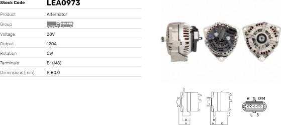 LE Part LEA0973 - Alternateur cwaw.fr